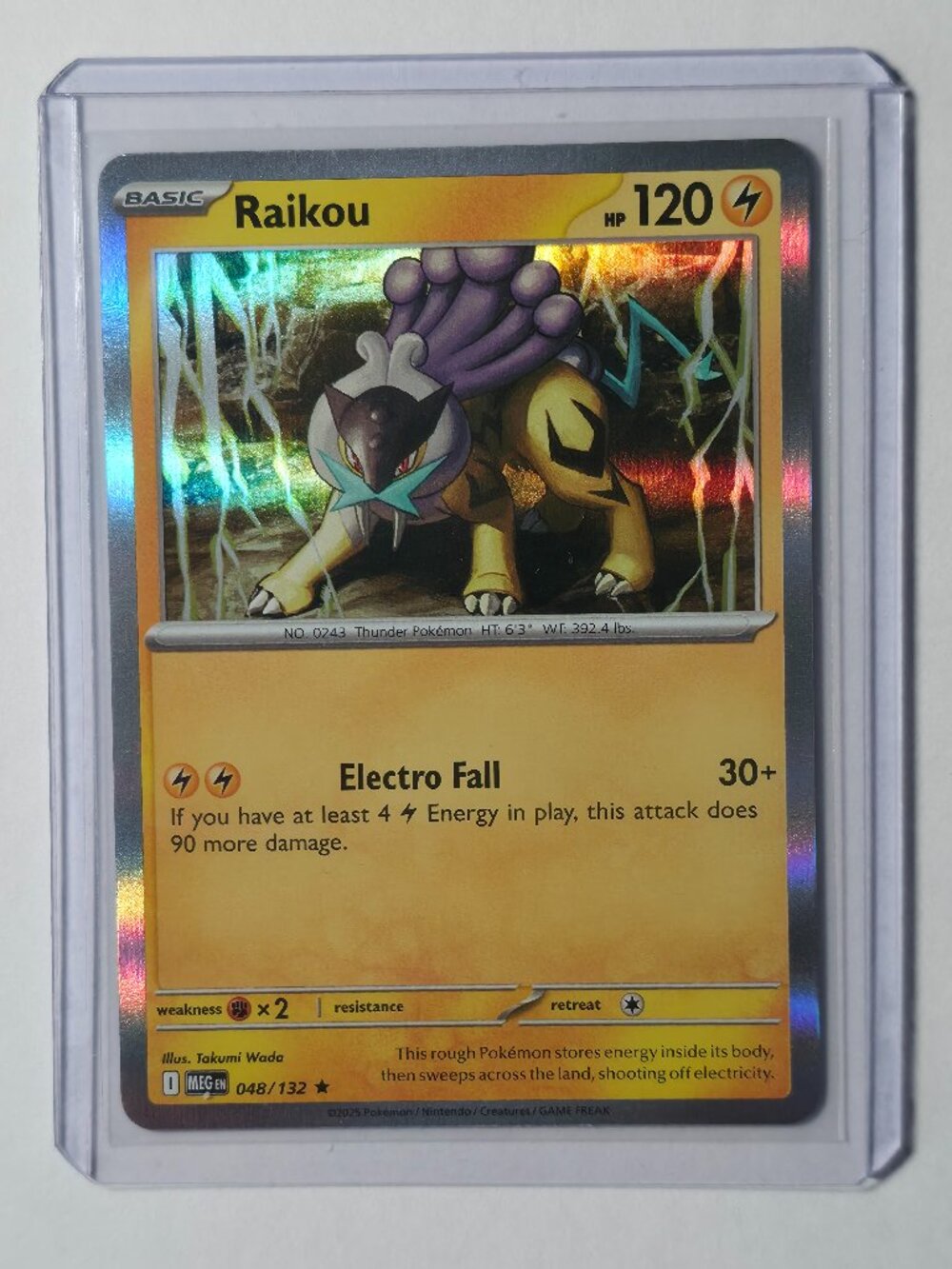Pokémon TCG - Raikou - Mega Evolution Promos - Cosmo Holo - 048/132